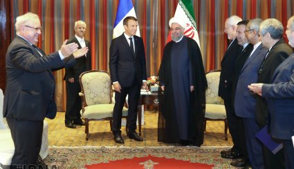 دیدار روسای جمهوری فرانسه و اتریش و نخست وزیر سوئد با روحانی در نیویورک