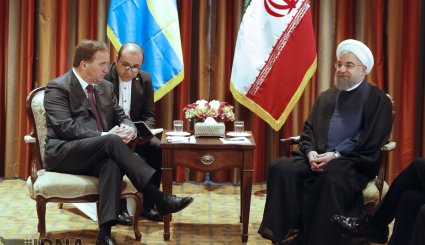 دیدار روسای جمهوری فرانسه و اتریش و نخست وزیر سوئد با روحانی در نیویورک