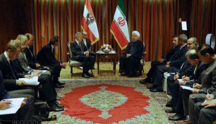 دیدار روسای جمهوری فرانسه و اتریش و نخست وزیر سوئد با روحانی در نیویورک