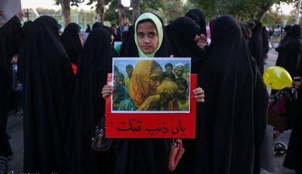 تجمع مادران و کودکان مشهدی در حمایت از مظلومان میانمار
