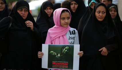 تجمع مادران و کودکان مشهدی در حمایت از مظلومان میانمار
