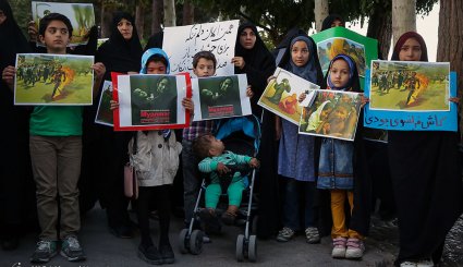 تجمع مادران و کودکان مشهدی در حمایت از مظلومان میانمار
