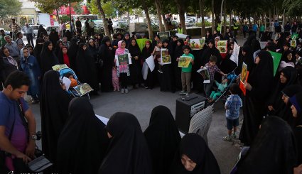 تجمع مادران و کودکان مشهدی در حمایت از مظلومان میانمار
