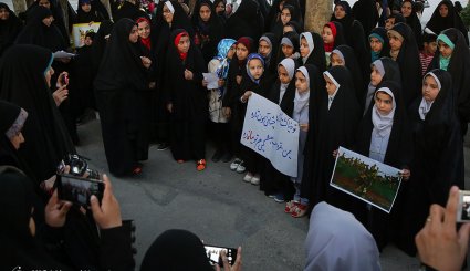 تجمع مادران و کودکان مشهدی در حمایت از مظلومان میانمار
