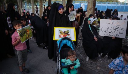 تجمع مادران و کودکان مشهدی در حمایت از مظلومان میانمار
