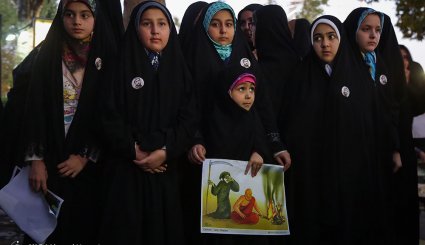 تجمع مادران و کودکان مشهدی در حمایت از مظلومان میانمار
