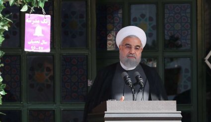 آغاز سال تحصیلی 97-96 با نواخته شدن زنگ توسط رییس جمهوری