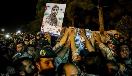 تصاویر ورود پیکر شهید مدافع حرم محسن حججی به کشور