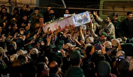 تصاویر ورود پیکر شهید مدافع حرم محسن حججی به کشور