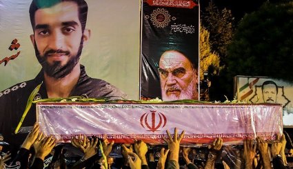 تصاویر ورود پیکر شهید مدافع حرم محسن حججی به کشور