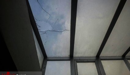 بارش تگرگ به اندازه گردو در اهر
