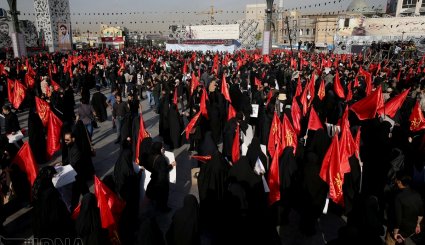 مراسم وداع با پیکر شهید حججی در تهران