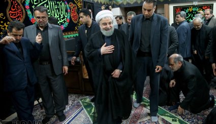 مراسم عزاداری ابا عبدالله حسین(ع) در نهاد ریاست جمهوری + تصاویر