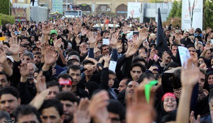 وداع با پیکر شهید محسن حججی در اصفهان + تصاویر