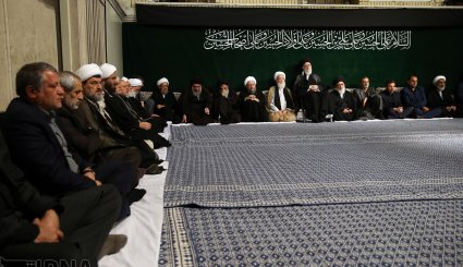نخستین شب عزاداری ایام شهادت امام حسین (ع) در حضور رهبر معظم انقلاب + تصاویر