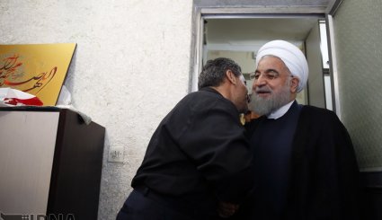 دیدار رئیس جمهوری با خانواده شهیدان غضنفری + تصاویر