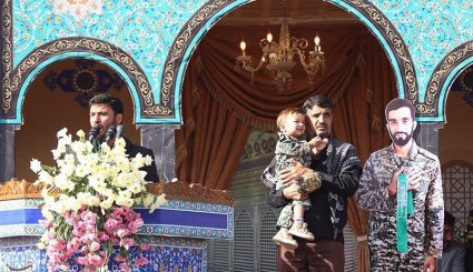 تشییع پیکر شهید محسن حججی در نجف‌آباد + تصاویر

