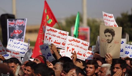 تشییع پیکر شهید محسن حججی در نجف‌آباد + تصاویر
