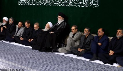 عزاداری شب تاسوعا در حضور رهبر معظم انقلاب