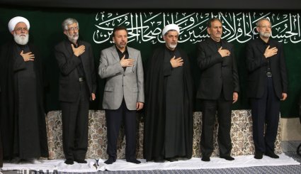 عزاداری شب تاسوعا در حضور رهبر معظم انقلاب