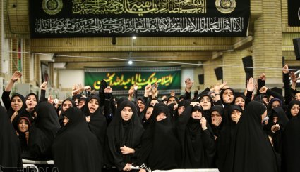 عزاداری شب تاسوعا در حضور رهبر معظم انقلاب