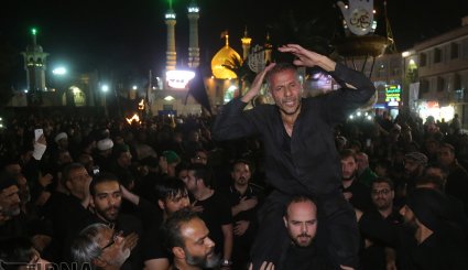 آیین مشعل گردانی در قم و تهران