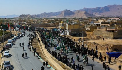 کاروان نمادین ورود به کربلا در خمینی شهر
