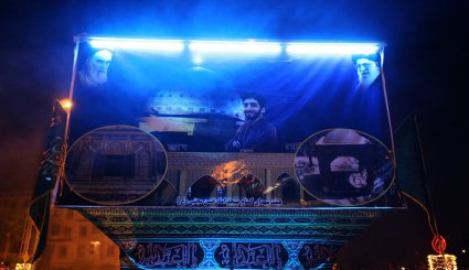 مراسم سوگواری شب تاسوعا در جزیره کیش‎ + تصاویر