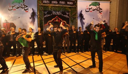 مراسم سوگواری شب تاسوعا در جزیره کیش‎ + تصاویر