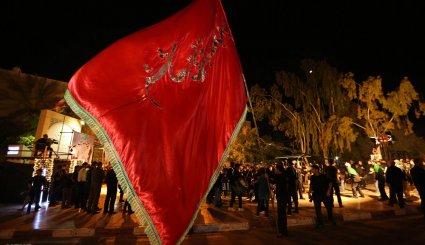 مراسم سوگواری شب تاسوعا در جزیره کیش‎ + تصاویر