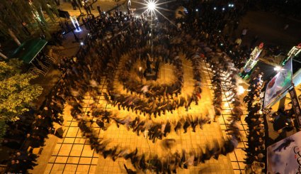 مراسم سوگواری شب تاسوعا در جزیره کیش‎ + تصاویر