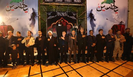 مراسم سوگواری شب تاسوعا در جزیره کیش‎ + تصاویر