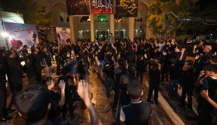 مراسم سوگواری شب تاسوعا در جزیره کیش‎ + تصاویر