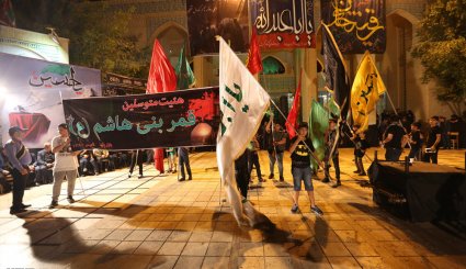 مراسم سوگواری شب تاسوعا در جزیره کیش‎ + تصاویر