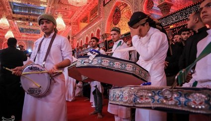عزاداری شب تاسوعا در کربلای معلی + تصاویر