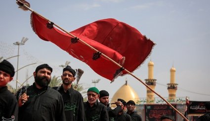 عزاداری شب تاسوعا در کربلای معلی + تصاویر