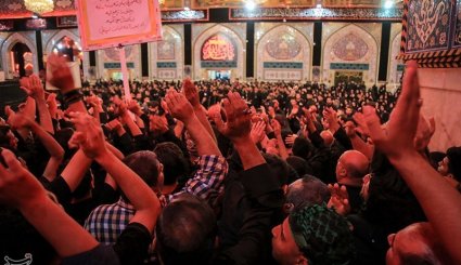 عزاداری شب تاسوعا در کربلای معلی + تصاویر