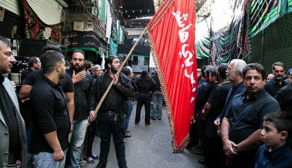 عزاداری تاسوعای حسینی در بازار تهران + تصاویر