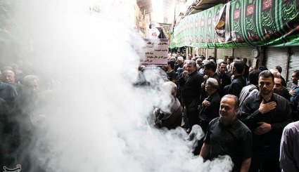 عزاداری تاسوعای حسینی در بازار تهران + تصاویر