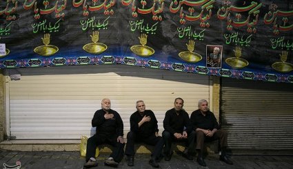 عزاداری تاسوعای حسینی در بازار تهران + تصاویر