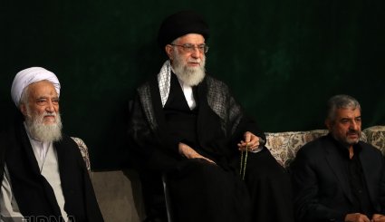 عزاداری شب عاشورا در حضور رهبر معظم انقلاب + تصاویر