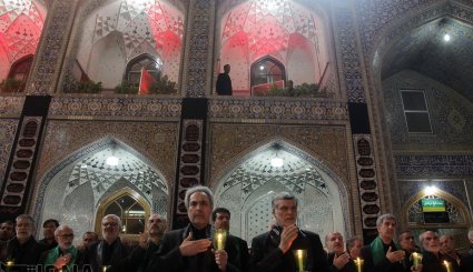 آئین خطبه خوانی شب عاشورا در حرم مطهر رضوی
