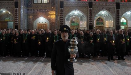 آئین خطبه خوانی شب عاشورا در حرم مطهر رضوی