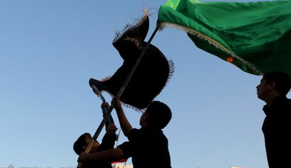 مراسم عزاداری سنتی چارچو گردانی در حسینیه سادات استهبان
