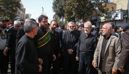 مراسم خیمه سوزان روز عاشورا در تهران