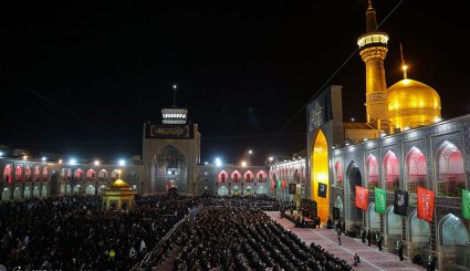 مراسم شام غریبان در حرم مطهر امام رضا
