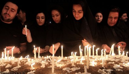مراسم شام غریبان در تهران + تصاویر