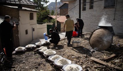 نذری محرم در روستای آهار + تصاویر
