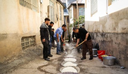 نذری محرم در روستای آهار + تصاویر