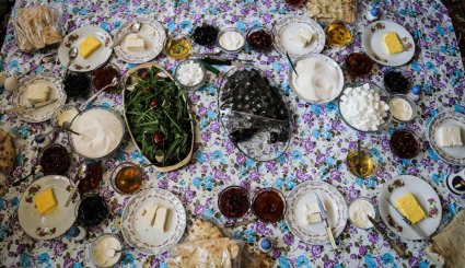 نذری محرم در روستای آهار + تصاویر